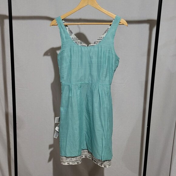 Levi's mini dress sleeveless white flowers boho beach sundress coastal summer - Picture 8 of 16